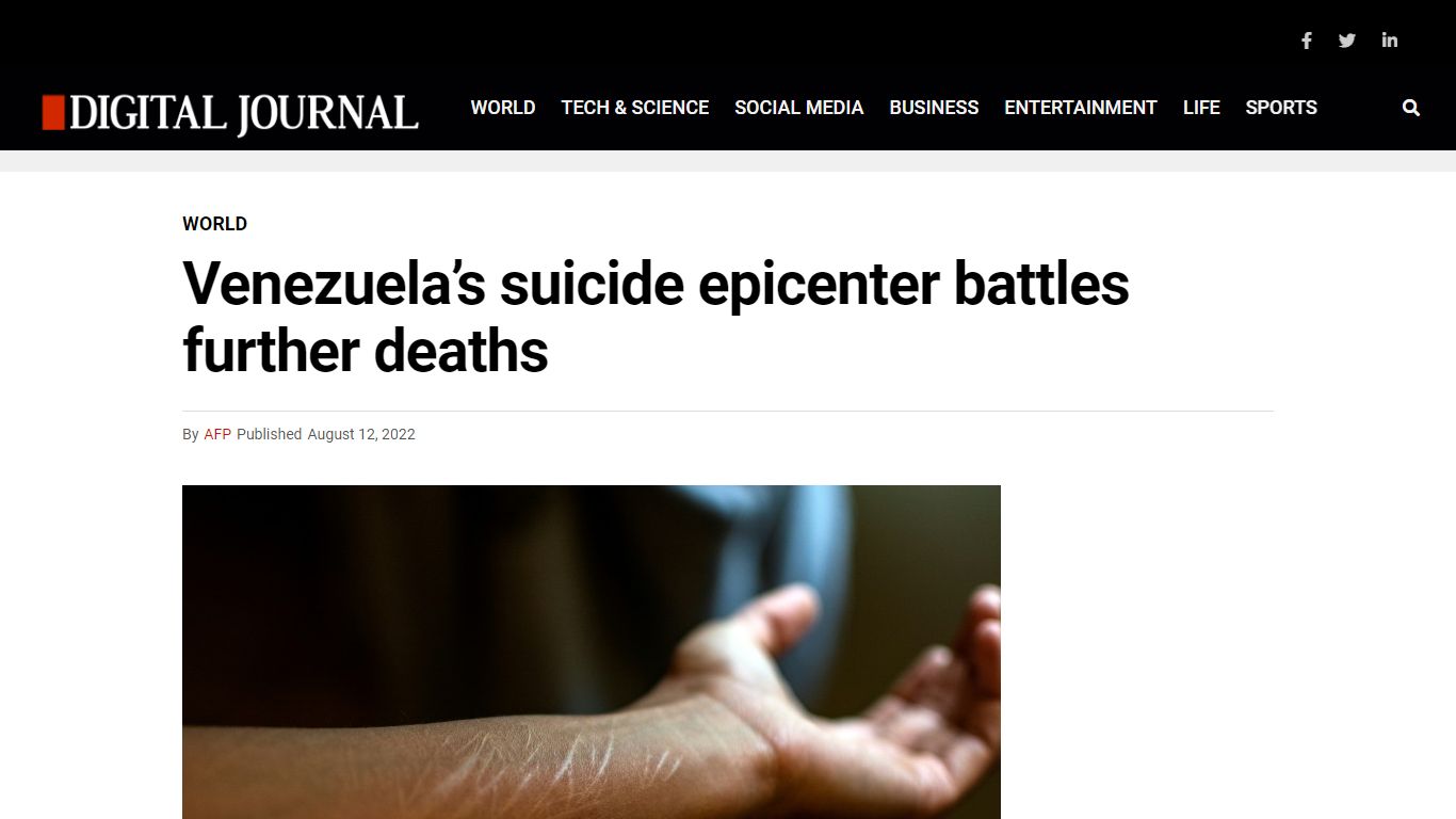 Venezuela’s suicide epicenter battles further deaths