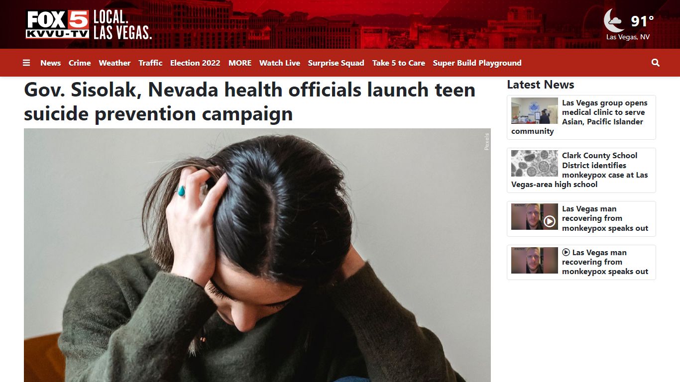 Gov. Sisolak, Nevada health officials launch teen suicide prevention ...
